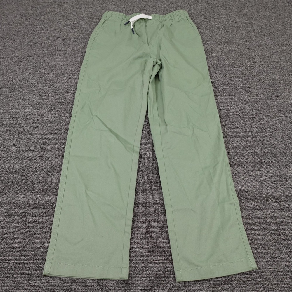 Vineyard Vines Pants Kids 12 Green Chino Elastic Waist Drawstring Twill‎ Casual